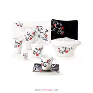 سرویس چینی 90 پارچه 12 نفره زرین