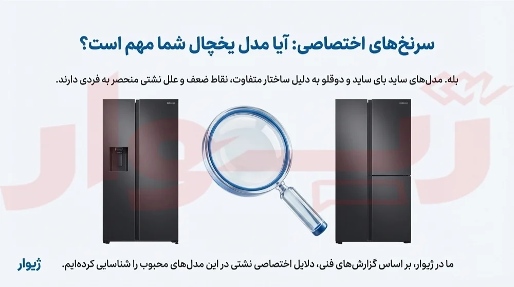 علت آب دادن یخچال سامسونگ