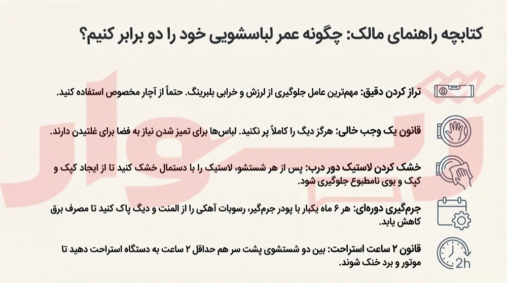 بهترین ماشین لباسشویی ایرانی